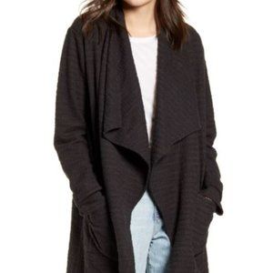 Black BB Dakota Drapey Bouclé Trench Coach